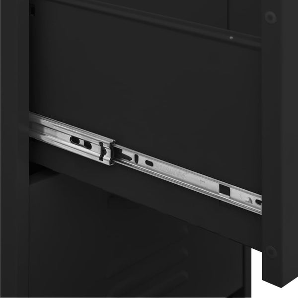Storage Cabinet Black 42.5X35x101.5 Cm Steel Cabinets & Cupboards