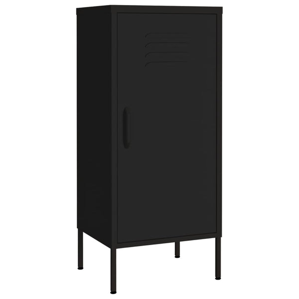 Storage Cabinet Black 42.5X35x101.5 Cm Steel Cabinets & Cupboards