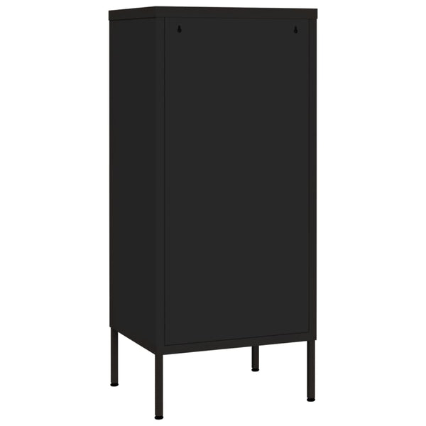 Storage Cabinet Black 42.5X35x101.5 Cm Steel Cabinets & Cupboards