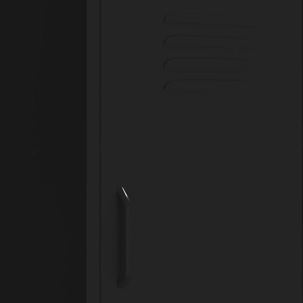 Storage Cabinet Black 42.5X35x101.5 Cm Steel Cabinets & Cupboards