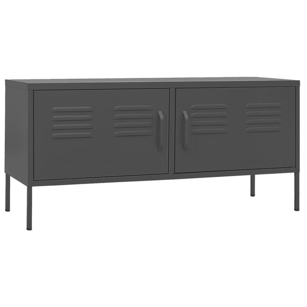 Tv Cabinet Anthracite 105X35x50 Cm Steel Tv Stands & Entertainment Units