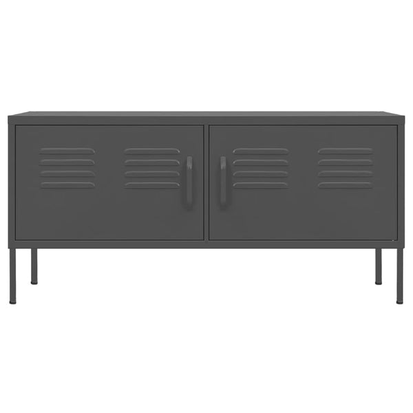 Tv Cabinet Anthracite 105X35x50 Cm Steel Tv Stands & Entertainment Units