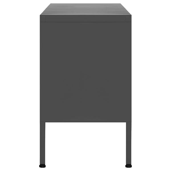 Tv Cabinet Anthracite 105X35x50 Cm Steel Tv Stands & Entertainment Units