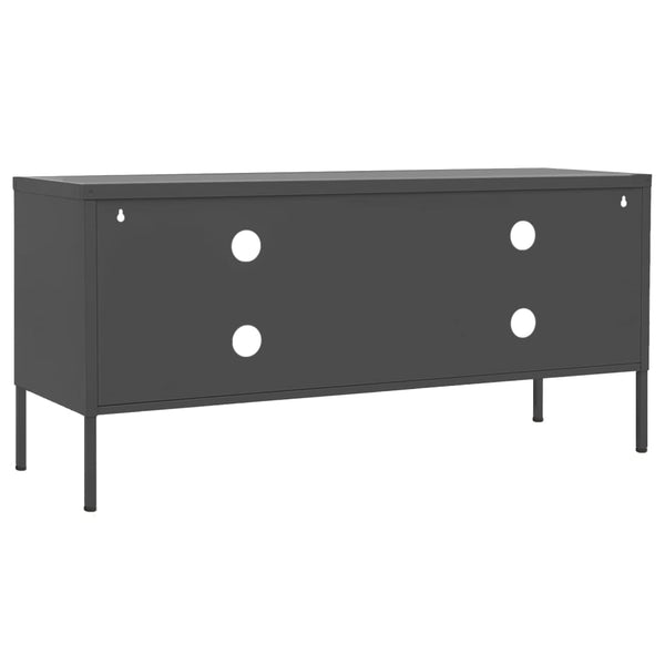 Tv Cabinet Anthracite 105X35x50 Cm Steel Tv Stands & Entertainment Units