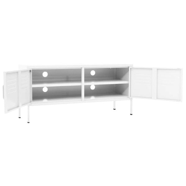 TV Stands & Entertainment Units Tv Cabinet White 105X35x50 Cm Steel