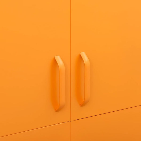 Wardrobe Mustard Yellow 90X50x180 Cm Steel Wardrobes