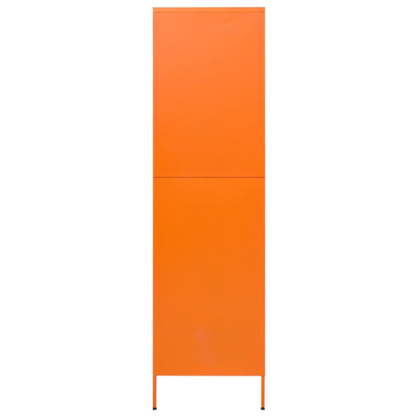 Wardrobe Orange 90X50x180 Cm Steel Wardrobes