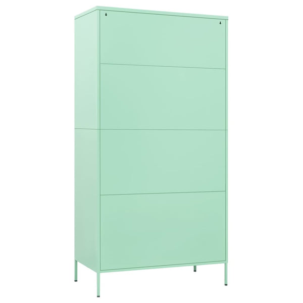 Wardrobe Mint 90X50x180 Cm Steel Wardrobes