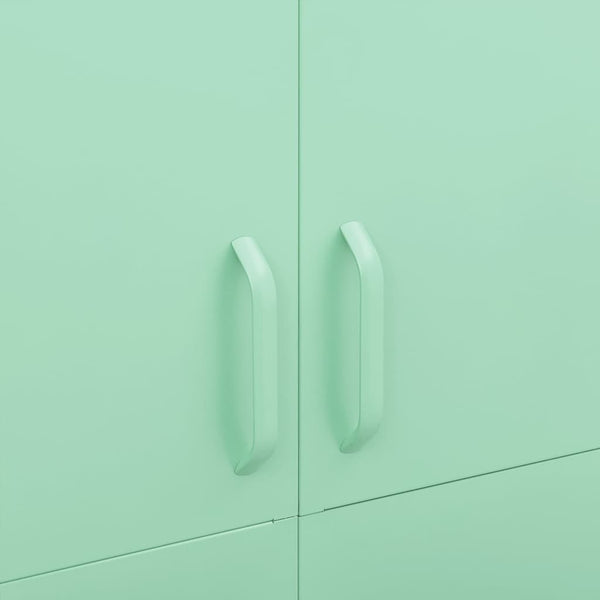 Vidaxl Mint Steel Wardrobe 90X50x180 Cm Wardrobes