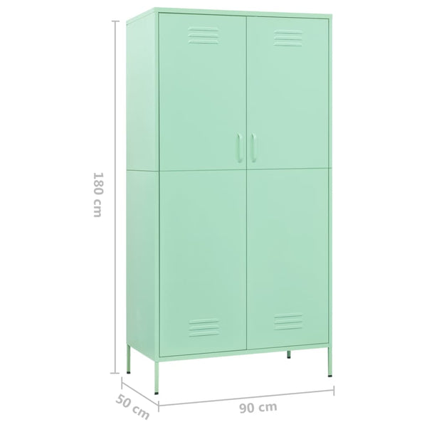 Wardrobe Mint 90X50x180 Cm Steel Wardrobes