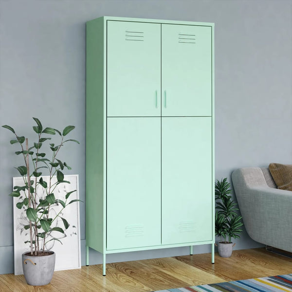 Wardrobe Mint 90X50x180 Cm Steel Wardrobes