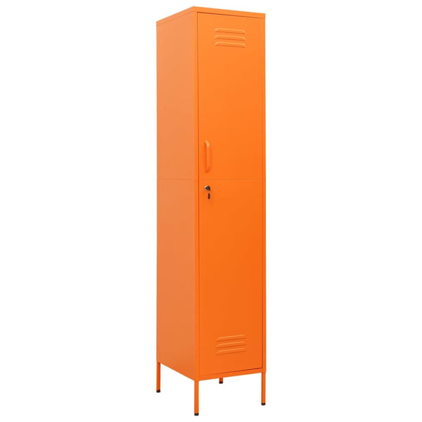 Locker Cabinet Orange 35X46x180 Cm Steel Cabinets & Cupboards