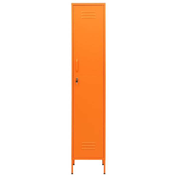Locker Cabinet Orange 35X46x180 Cm Steel Cabinets & Cupboards