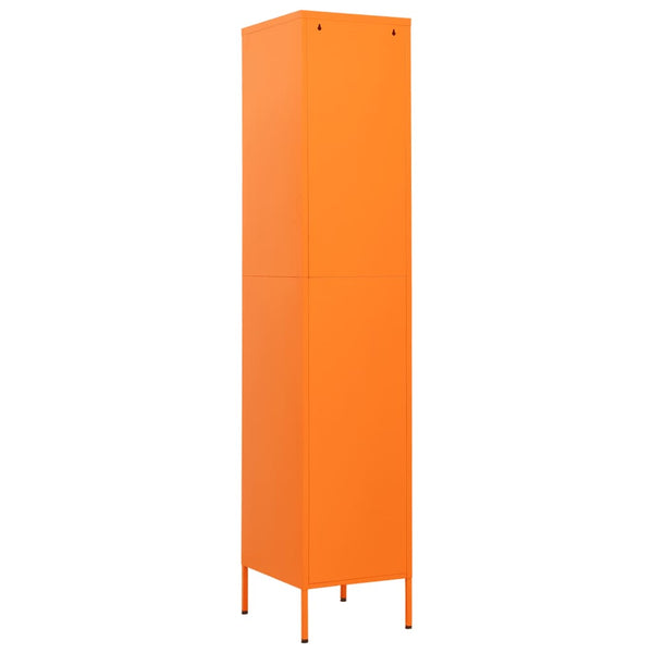 Locker Cabinet Orange 35X46x180 Cm Steel Cabinets & Cupboards