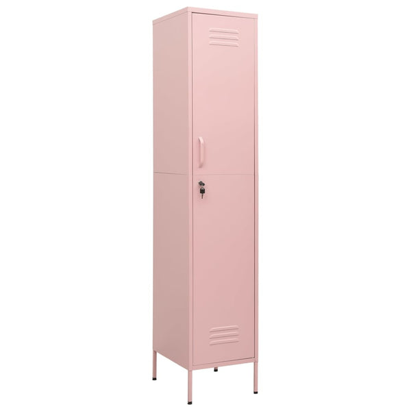 Locker Cabinet Pink 35X46x180 Cm Steel Cabinets & Cupboards
