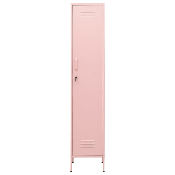 Locker Cabinet Pink 35X46x180 Cm Steel Cabinets & Cupboards