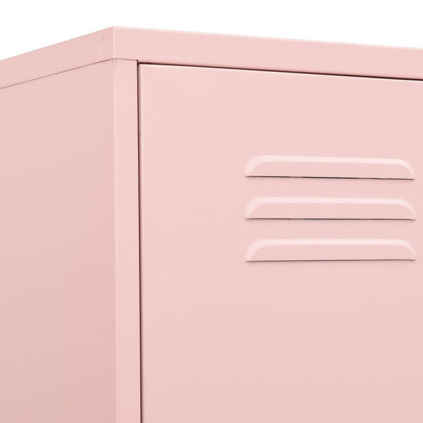 Locker Cabinet Pink 35X46x180 Cm Steel Cabinets & Cupboards