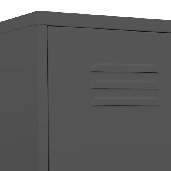 Locker Cabinet Anthracite 35X46x180 Cm Steel Cabinets & Cupboards