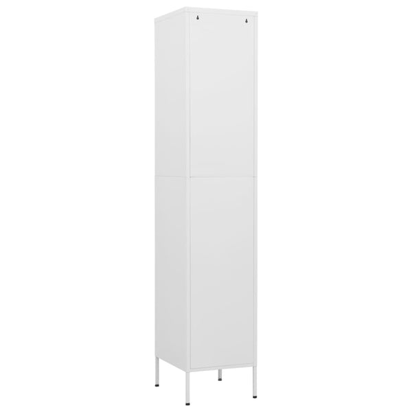 Locker Cabinet White 35X46x180 Cm Steel Cabinets & Cupboards