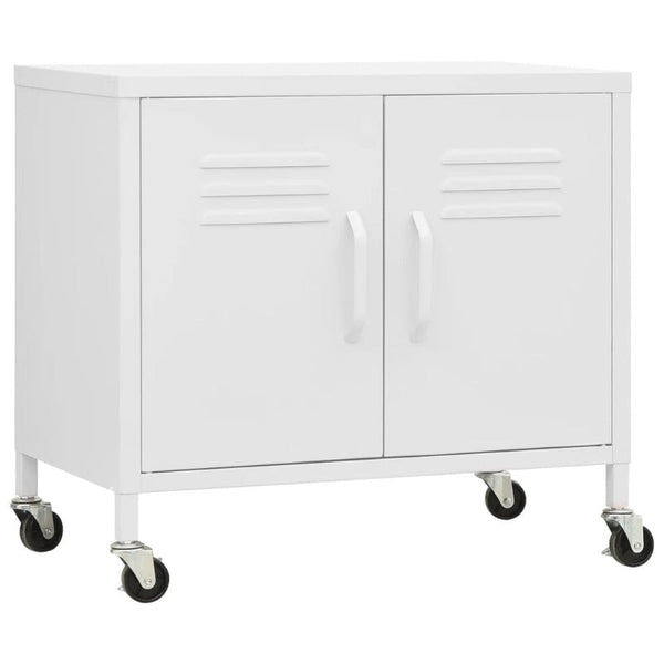 Vidaxl Storage Cabinet White 60X35x56 Cm Steel Other Kitchen Storage