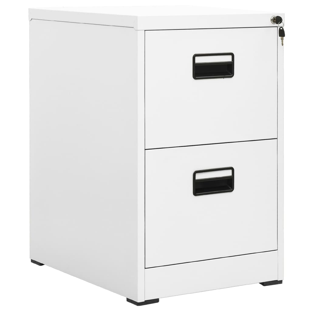 Filing Cabinets Filing Cabinet White 46X62x72.5 Cm Steel