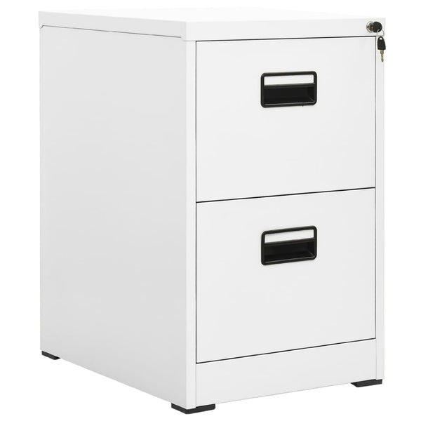 Filing Cabinets Filing Cabinet White 46X62x72.5 Cm Steel