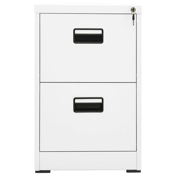 Filing Cabinets Filing Cabinet White 46X62x72.5 Cm Steel