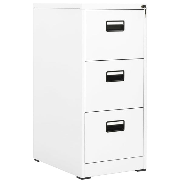 Filing Cabinet White 46X62x102.5 Cm Steel Filing Cabinets