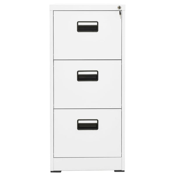 Filing Cabinet White 46X62x102.5 Cm Steel Filing Cabinets