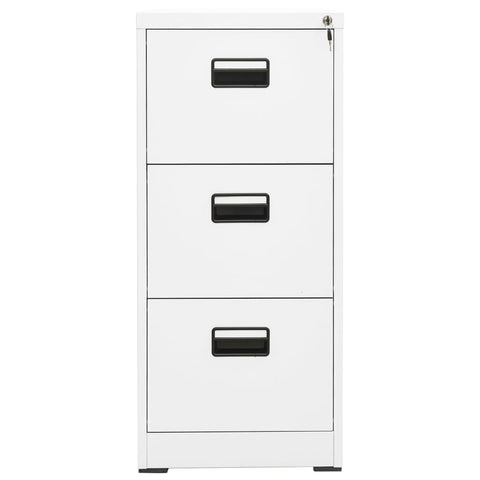 Filing Cabinet White 46X62x102.5 Cm Steel Filing Cabinets