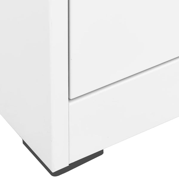 Filing Cabinet White 46X62x102.5 Cm Steel Filing Cabinets