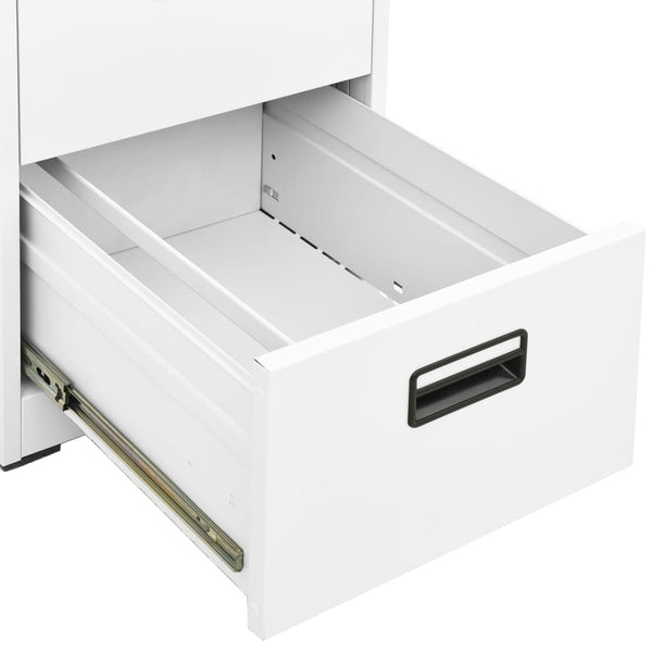 Filing Cabinet White 46X62x102.5 Cm Steel Filing Cabinets