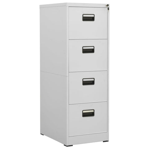Filing Cabinet Light Grey 46X62x133 Cm Steel Filing Cabinets