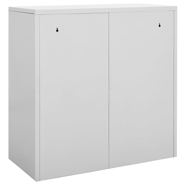 Vidaxl Locker Cabinet Light Grey 90X45x92.5 Cm Steel Cabinets & Cupboards