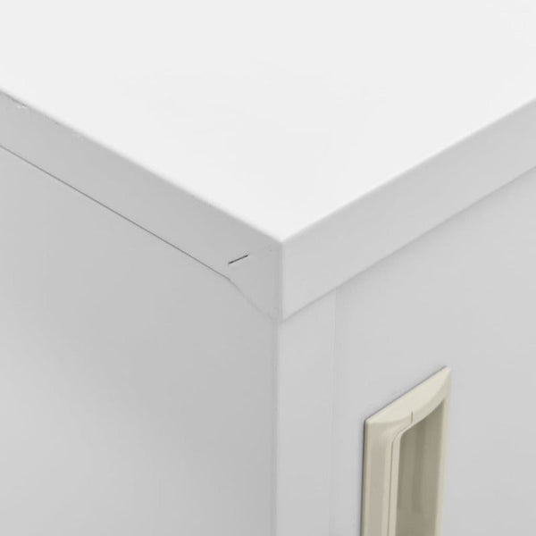 Locker Cabinet Light Grey 90X45x92.5 Cm Steel