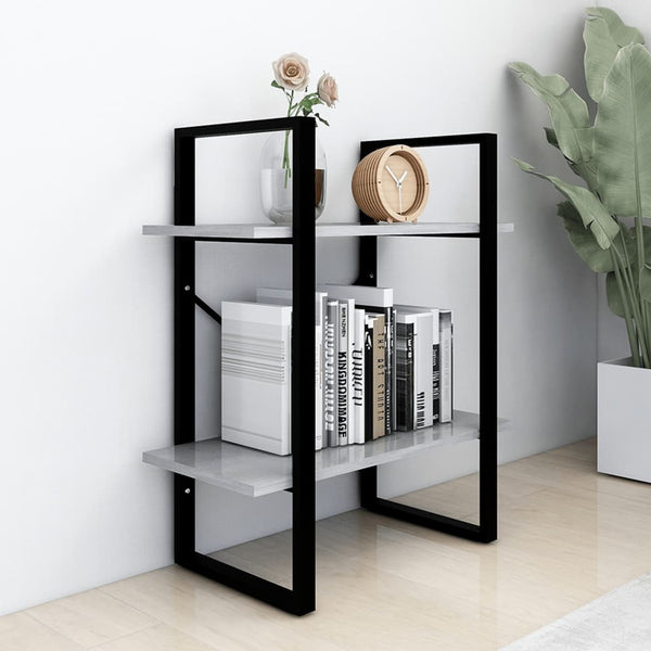 2-Tier Book Cabinet 60X30x70 Cm Engineered Wood
