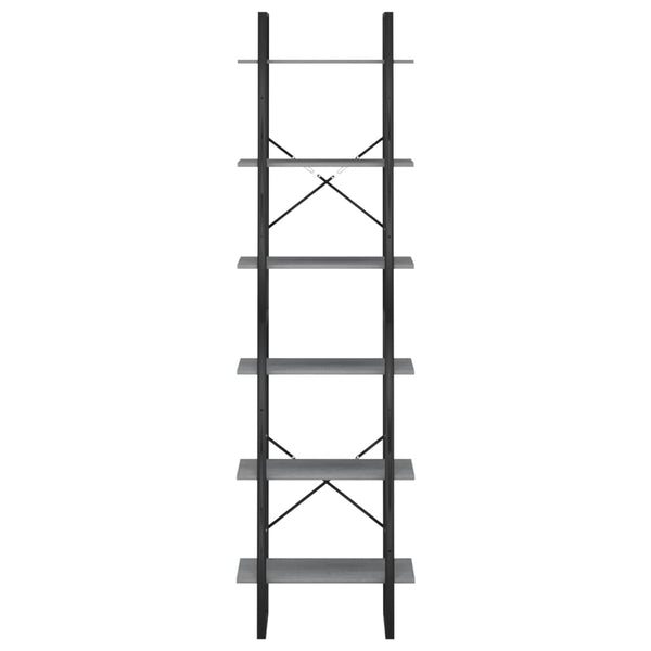 Storage Shelf Grey 60X30x210 Cm Solid Wood Pine Shelves