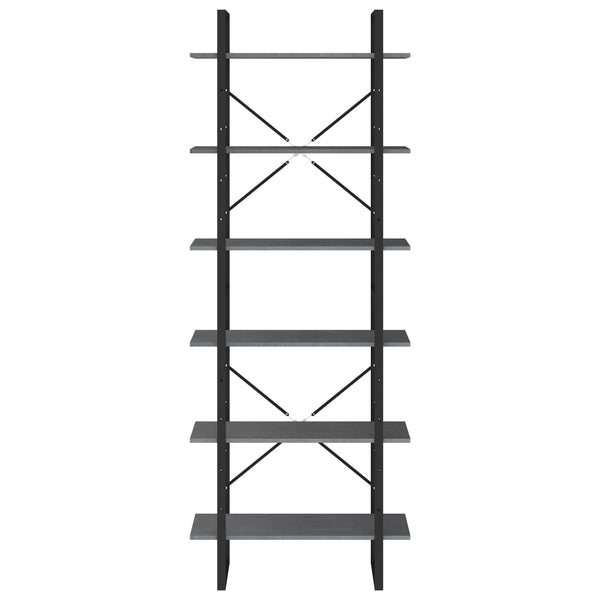 High Cabinet Grey 80X30x210 Cm Solid Pine Wood Cabinets & Cupboards