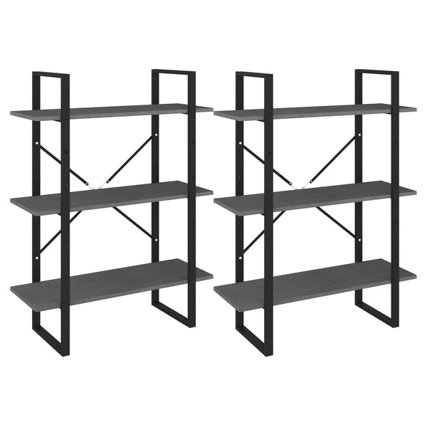 High Cabinet Grey 80X30x210 Cm Solid Pine Wood Cabinets & Cupboards