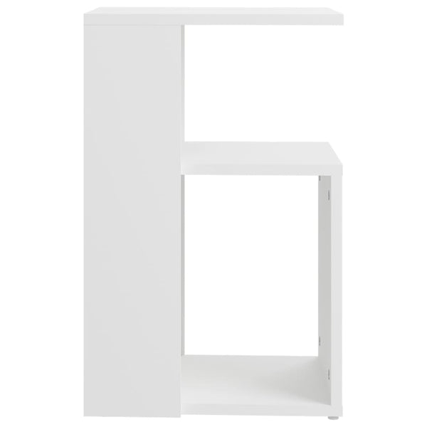 Side Table White 36X30x56 Cm Engineered Wood Side Tables