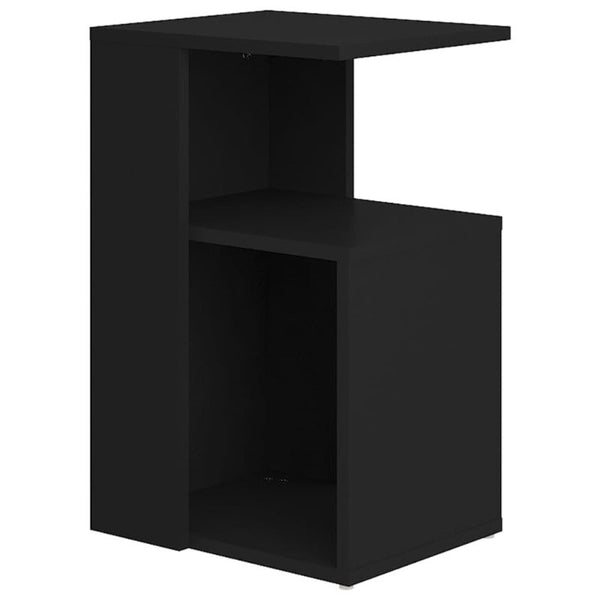 Vidaxl Side Table Black 36X30x56 Cm Engineered Wood Side Tables