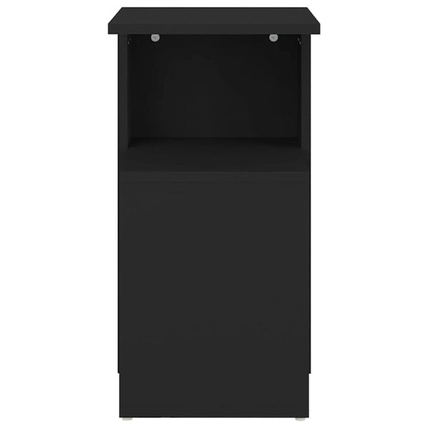 Side Table Black 36X30x56 Cm Engineered Wood Side Tables