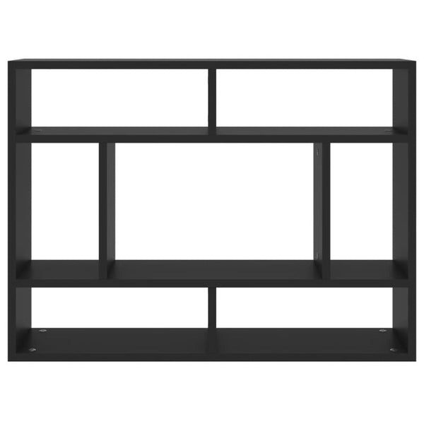 Wall Shelf Black 75X16x55 Cm Engineered Wood Wall Shelves