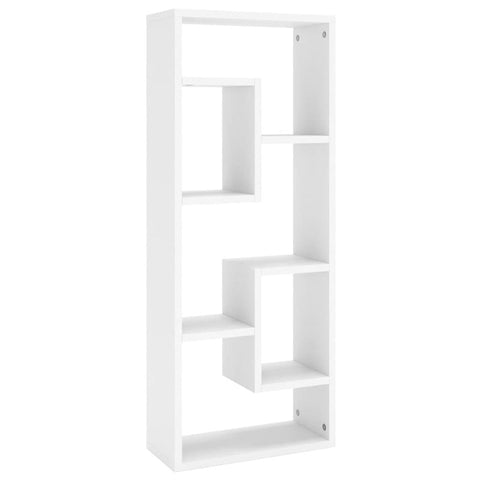 Wall Shelf White 36X16x90 Cm Engineered Wood Bookshelves