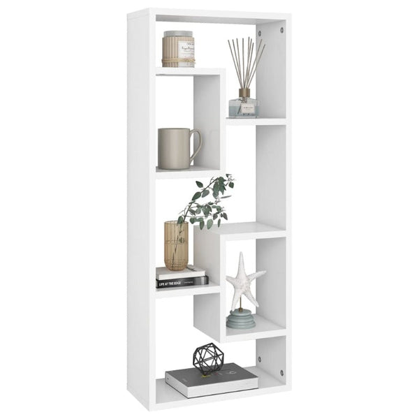Bookshelves Wall Shelf White 36X16x90 Cm Engineered Wood