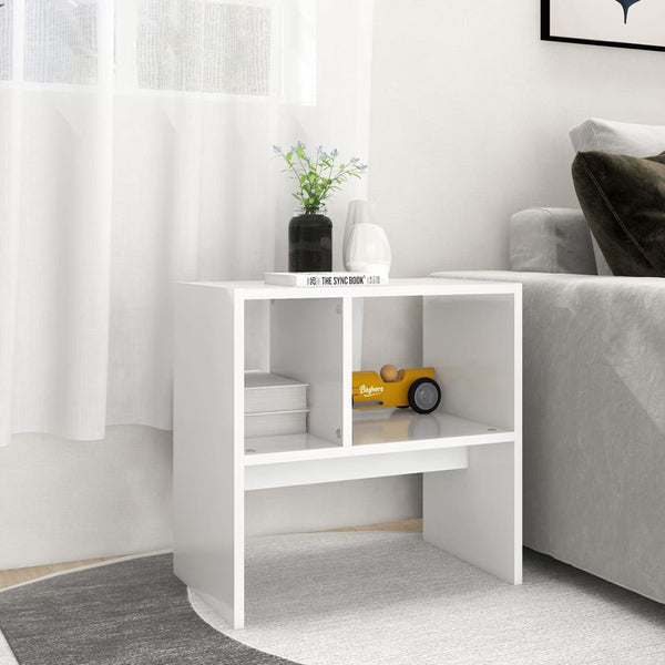 Side Table White 50X30x50 Cm Engineered Wood Side Tables