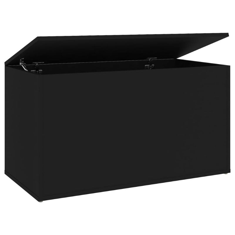 Storage Chest Black 84X42x46 Cm Engineered Wood Dressers & Chests Of Drawers