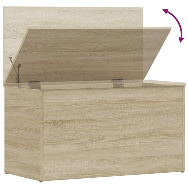 Vidaxl Storage Chest Sonoma Oak 84X42x46 Cm Engineered Wood Storage Boxes