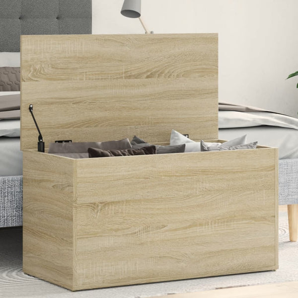 Storage Chest Sonoma Oak 84X42x46 Cm Engineered Wood Blanket Boxes