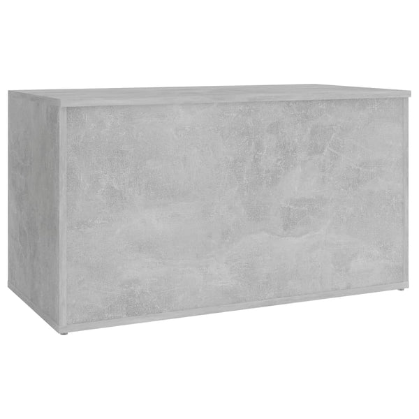 Storage Chest Concrete Grey 84X42x46 Cm Engineered Wood Blanket Boxes
